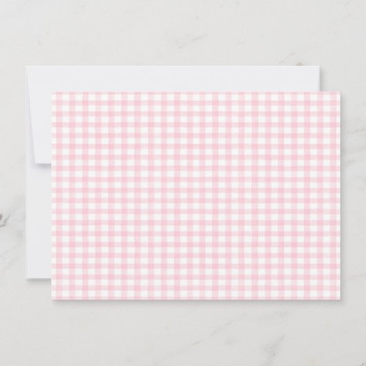 ワンガ間抜けース春ピンクデイジー誕生日 サンキューカード (裏面)