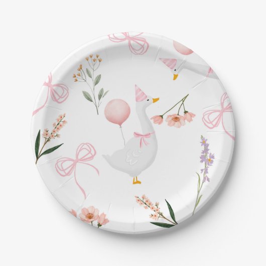 ワンガ間抜けース紙プレートグース1歳 ペーパープレート (正面)