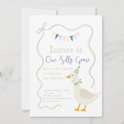 ワンガ間抜けース誕生日パーティー 招待状 (正面)