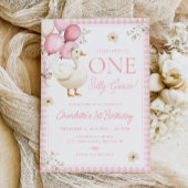 ワンガ間抜けース誕生日ファースト誕生日招待状 招待状