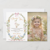 ワンガ間抜けース誕生日写真サンキューカード サンキューカード (正面)