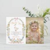 ワンガ間抜けース誕生日写真サンキューカード サンキューカード (スタンド正面)