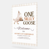 ワンガ間抜けース誕生日招待状グースワンセスト アクリルサイン (傾斜)