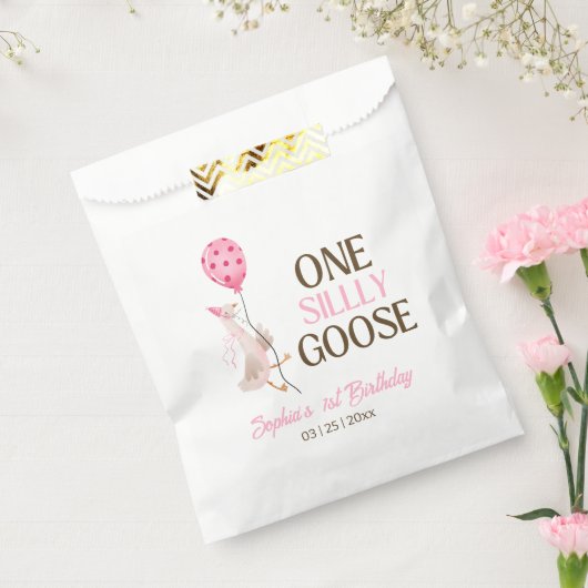 ワンガ間抜けース誕生日、ガール1stバースデーピンク フェイバーバッグ (封をした状態)