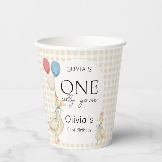 ワンガ間抜けース誕生日 紙コップ (正面)