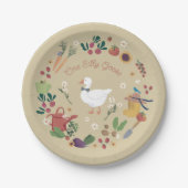 ワンガ間抜けース農家ガーデンテーマタン ペーパープレート (正面)