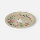 ワンガ間抜けース農家ガーデンテーマタン ペーパープレート (アングル)