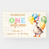 ワンガ間抜けース1位の誕生日ボーイガールウェルカム 横断幕 (横)