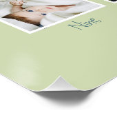 ワンガ間抜けース1年目の誕生日写真コラージュ ポスター (コーナー)