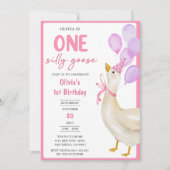 ワンガ間抜けース1日パーティの招待状 招待状 (正面)