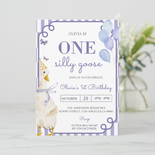 ワンガ間抜けース1日パーティの招待状 招待状 (スタンド正面)