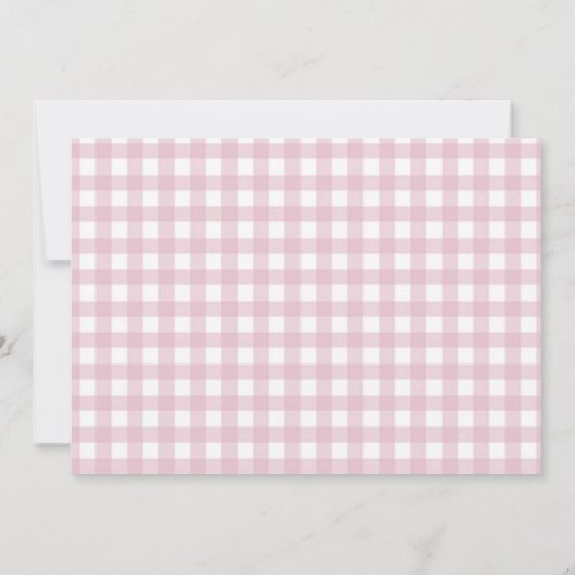 ワンガ間抜けース1歳の誕生日パーティー写真 招待状 (裏面)