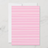 ワンガ間抜けース1st誕生日パーティー春誕生日 招待状 (裏面)