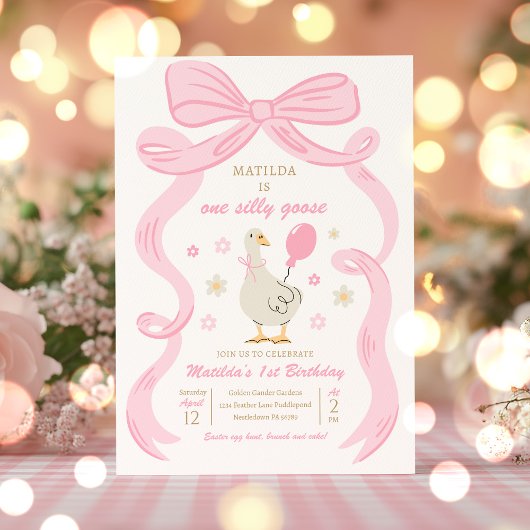 ワンガ間抜けース1st誕生日パーティー春誕生日 招待状