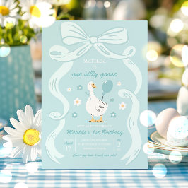 ワンガ間抜けース1st誕生日パーティー春誕生日 招待状