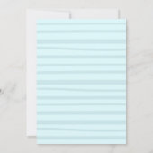 ワンガ間抜けース1st誕生日パーティー春誕生日 招待状 (裏面)