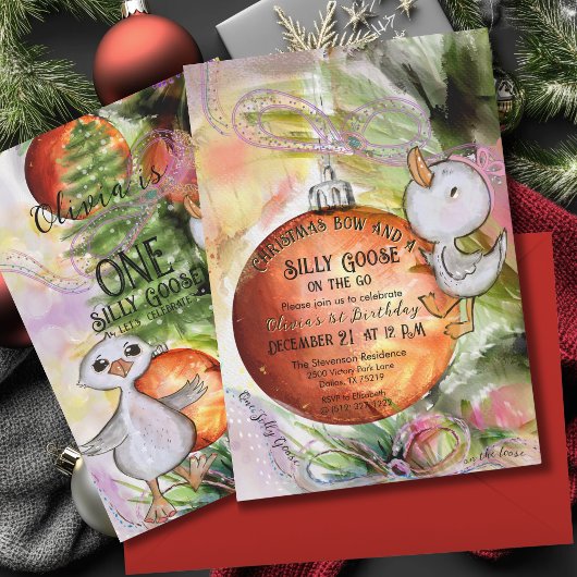 ワンガ間抜けース» 1回目の誕生日とクリスマスパーティー 招待状