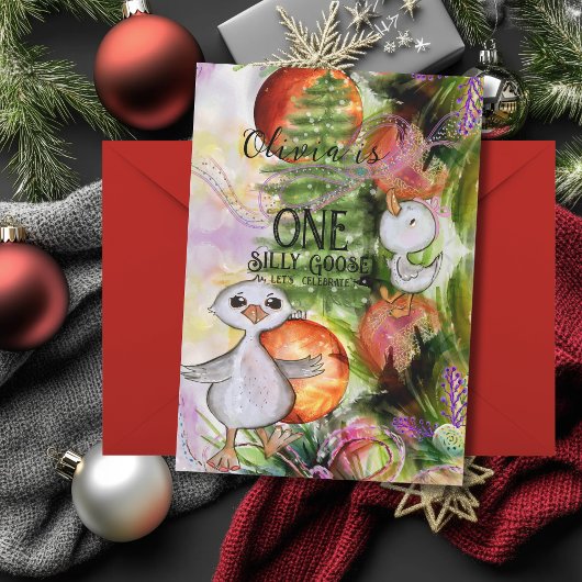 ワンガ間抜けース» 1回目の誕生日とクリスマスパーティー 招待状