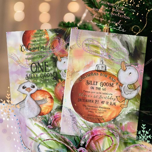 ワンガ間抜けース» 1回目の誕生日とクリスマスパーティー 招待状