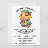 ワンキャピおもしろいー卒業生カピバラ卒業 招待状 (正面)