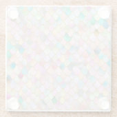 ワンキートレンディーレインボーガールメタルマーメイドはかりで測 ガラスコースター (裏面)