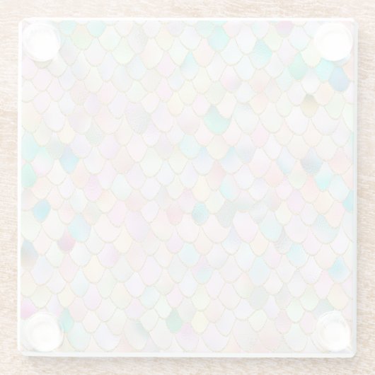 ワンキートレンディーレインボーガールメタルマーメイドはかりで測 ガラスコースター (裏面)