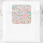 ワンキートレンディーレインボーガールメタルマーメイドはかりで測 スクエアシール (バッグ)