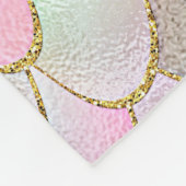 ワンキートレンディーレインボーガールメタルマーメイドはかりで測 フリースブランケット (角)