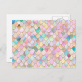 ワンキートレンディーレインボーガールメタルマーメイドはかりで測 ポストカード (正面/裏面)