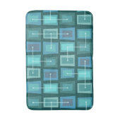 ワンキードアズリアウター海ブルー バスマット (正面縦)