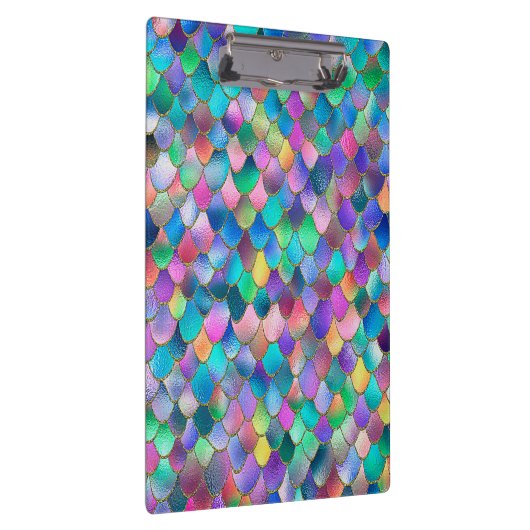 ワンキーレインボーグリッターメタルマーメイドはかりで測 クリップボード (右)