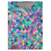 ワンキーレインボーグリッターメタルマーメイドはかりで測 クリップボード (正面)
