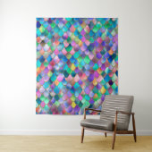 ワンキーレインボーグリッターメタルマーメイドはかりで測 タペストリー (インサイチュ)