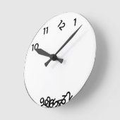 ワンキー時計2 ラウンド壁時計 (傾斜)
