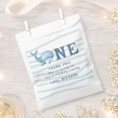 ワンクジラ海の下の最初のバースデー感謝していズ フェイバーバッグ (クリップ留めされた状態)