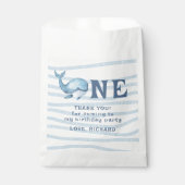 ワンクジラ海の下の最初のバースデー感謝していズ フェイバーバッグ (正面)