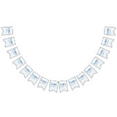 ワンクジラ海の下の最初の誕生日 バンティングフラッグ (全)