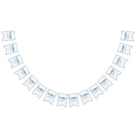 ワンクジラ海の下の最初の誕生日 バンティングフラッグ