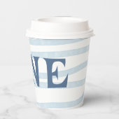 ワンクジラ海の下の最初の誕生日 紙コップ (裏面)