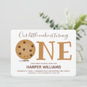 ワンクッキーファースト誕生日 招待状 (スタンド正面)