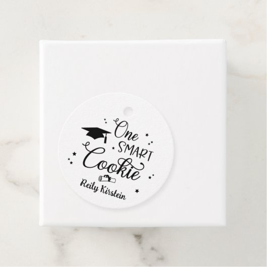 ワンクッキー頭が切れる卒業メッセージカード フェイバータグ (インサイチュ)