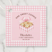 ワンクッ頭が切れるキーガールズファースト誕生日 フェイバータグ (正面)