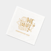 ワンクッ頭が切れるキーゴールドフォイル卒業ナプキン 箔ナプキン (左)