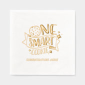 ワンクッ頭が切れるキーゴールドフォイル卒業ナプキン 箔ナプキン (正面)