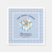 ワンクッ頭が切れるキーボイツファースト誕生日 スタンダードカクテルナプキン (正面)