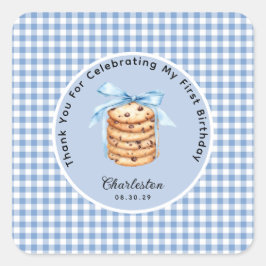 ワンクッ頭が切れるキーボーイズ最初の誕生日ありがとう スクエアシール