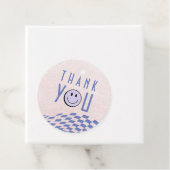 ワンクールガールズファースト誕生日市松模様にレトロ フェイバータグ (インサイチュ)