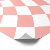 ワンクールガールズファースト誕生日市松模様にレトロ ポスター (角)