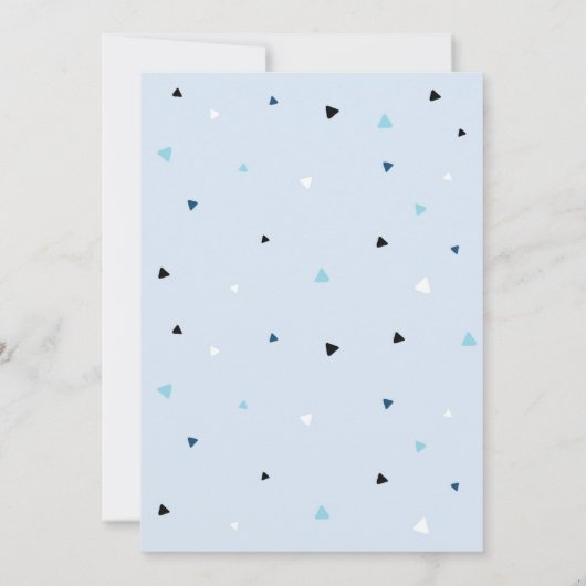 ワンクールサングラスボーイファースト誕生日 招待状 (裏面)