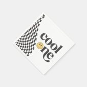 ワンクールボーイ初誕生日市松模様にレトロ スタンダードカクテルナプキン (角)